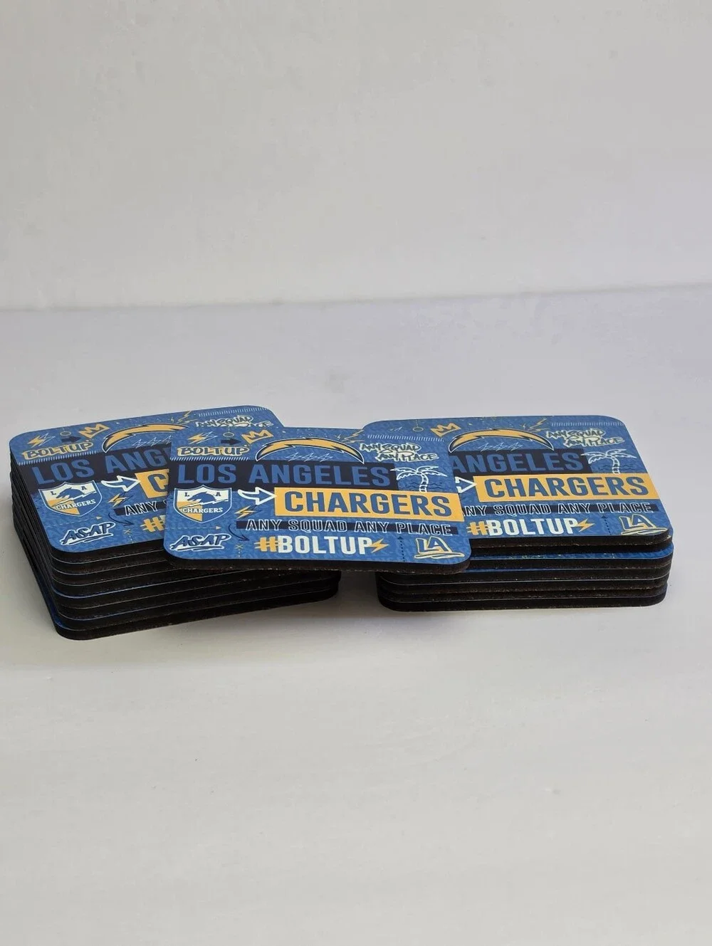 Los Angeles Chargers Official Synthetic Cork Coasters 4